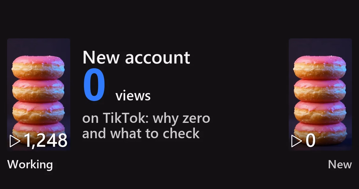 New TikTok Account Getting 0 Views: What to Check in the First Week