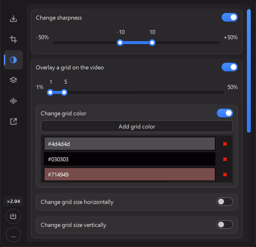 Video uniquification app: video effects